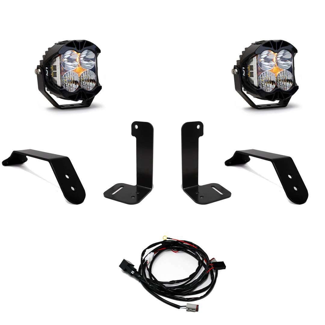 Image of Baja Designs LP4 Pro Bumper LED Light Kit For 2018-2024 Jeep Wrangler/Gladiator