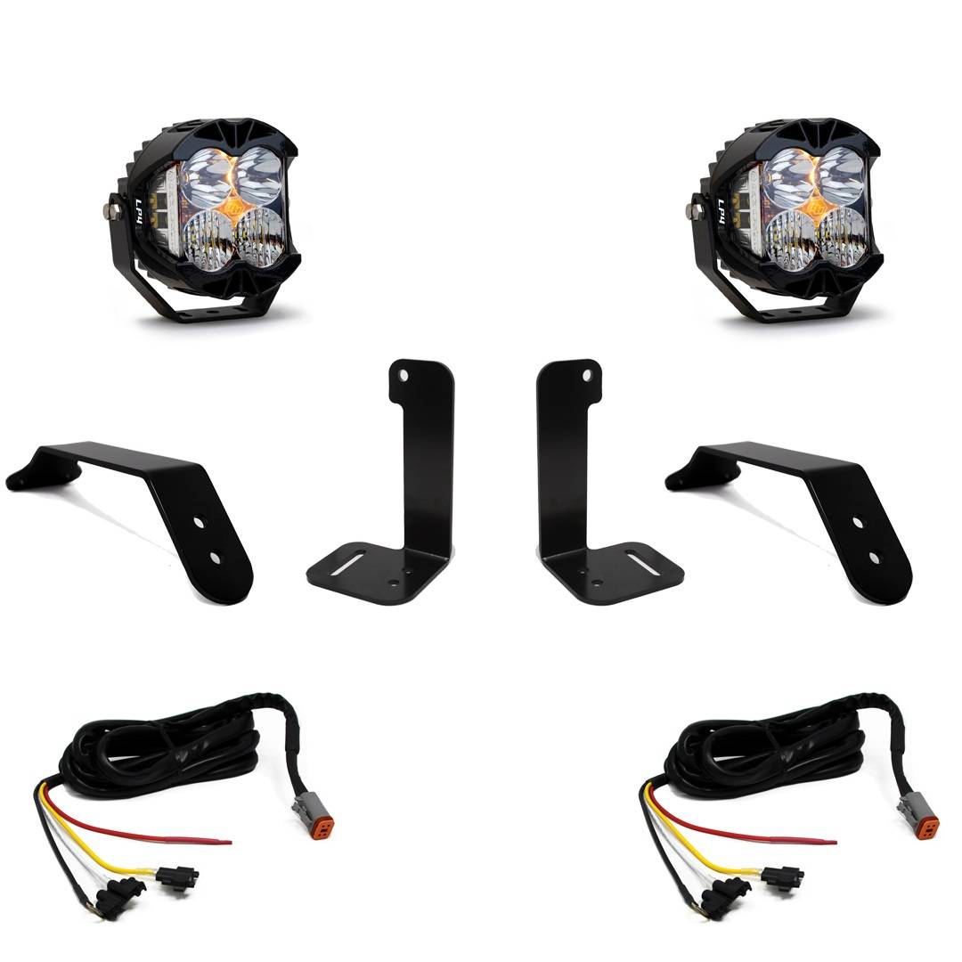Image of Baja Designs LP4 Pro Bumper LED Light Kit For 2018-2024 Jeep Wrangler/Gladiator