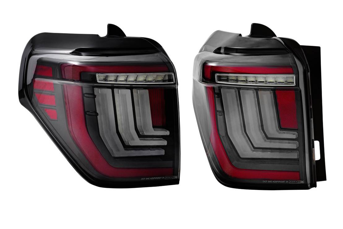 Image of Morimoto XB Led Tail Lights (GEN II) - 3D Light Blades - Smoked For 10-24 Toyota