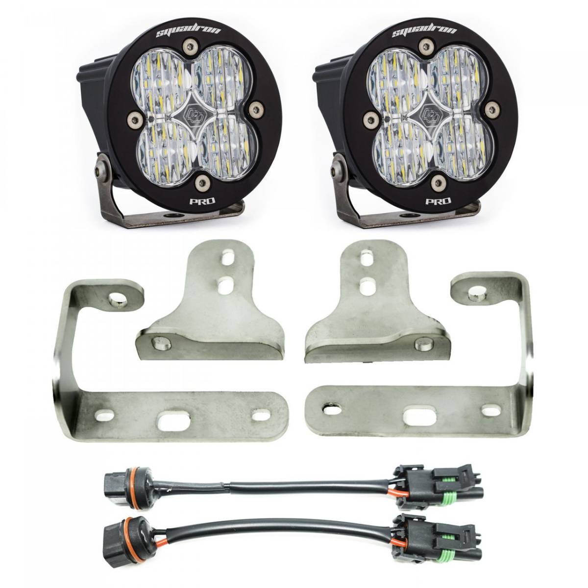 Image of Baja Designs Squadron-R Pro LED Fog Light Kit For 18-24 Jeep Wrangler/Gladiator