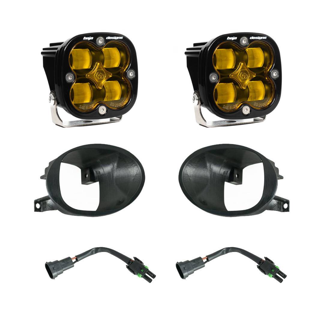 Image of Baja Designs Squadron SAE Amber Fog Light Kit For 19-24 Mercedes-Benz Sprinter