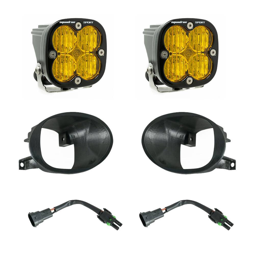 Image of Baja Designs Squadron Sport Amber Fog Light Kit For 19-24 Mercedes-Benz Sprinter