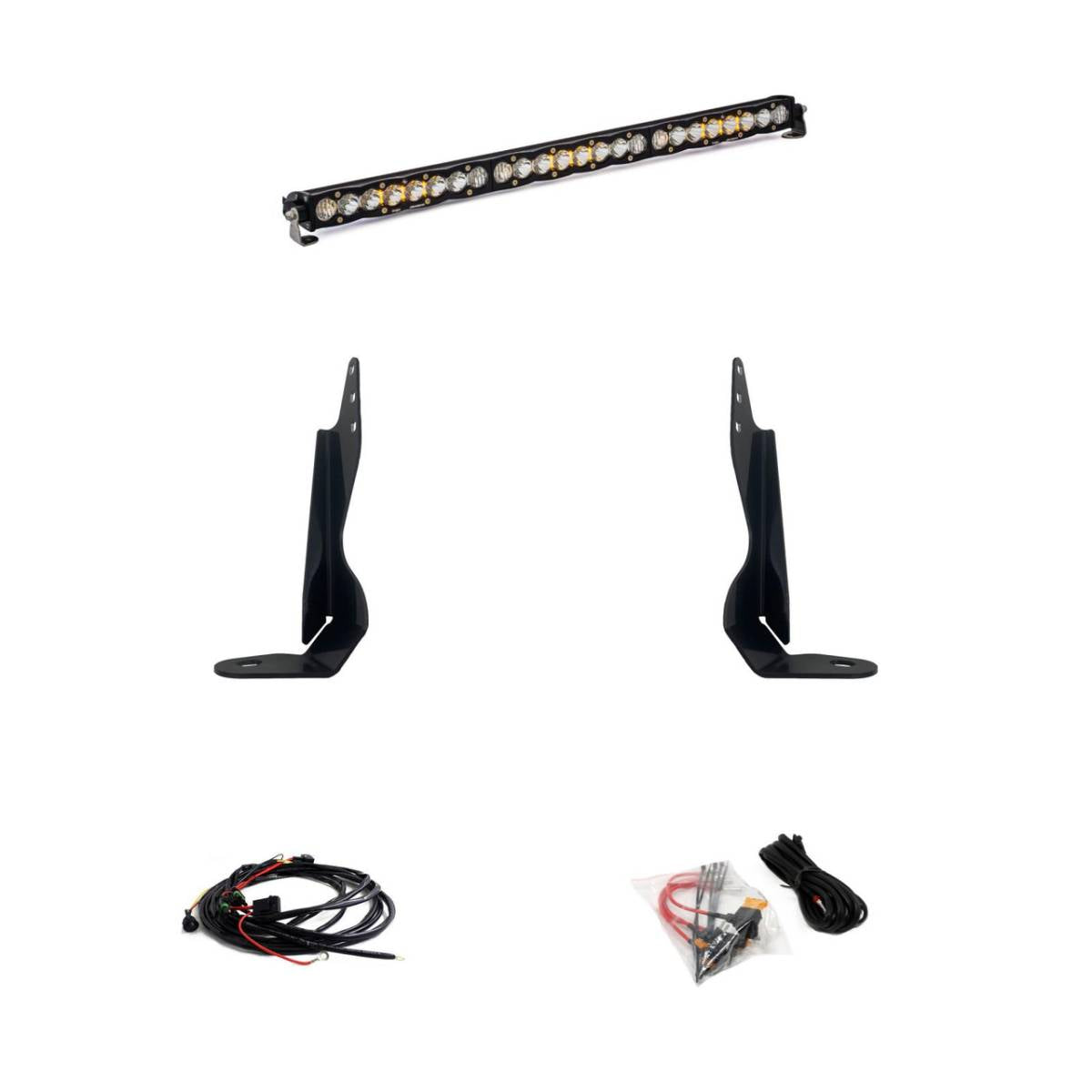 Image of Baja Designs S8 30" LED Grille Light Bar Kit For 20-22 GMC Sierra 2500HD/3500HD