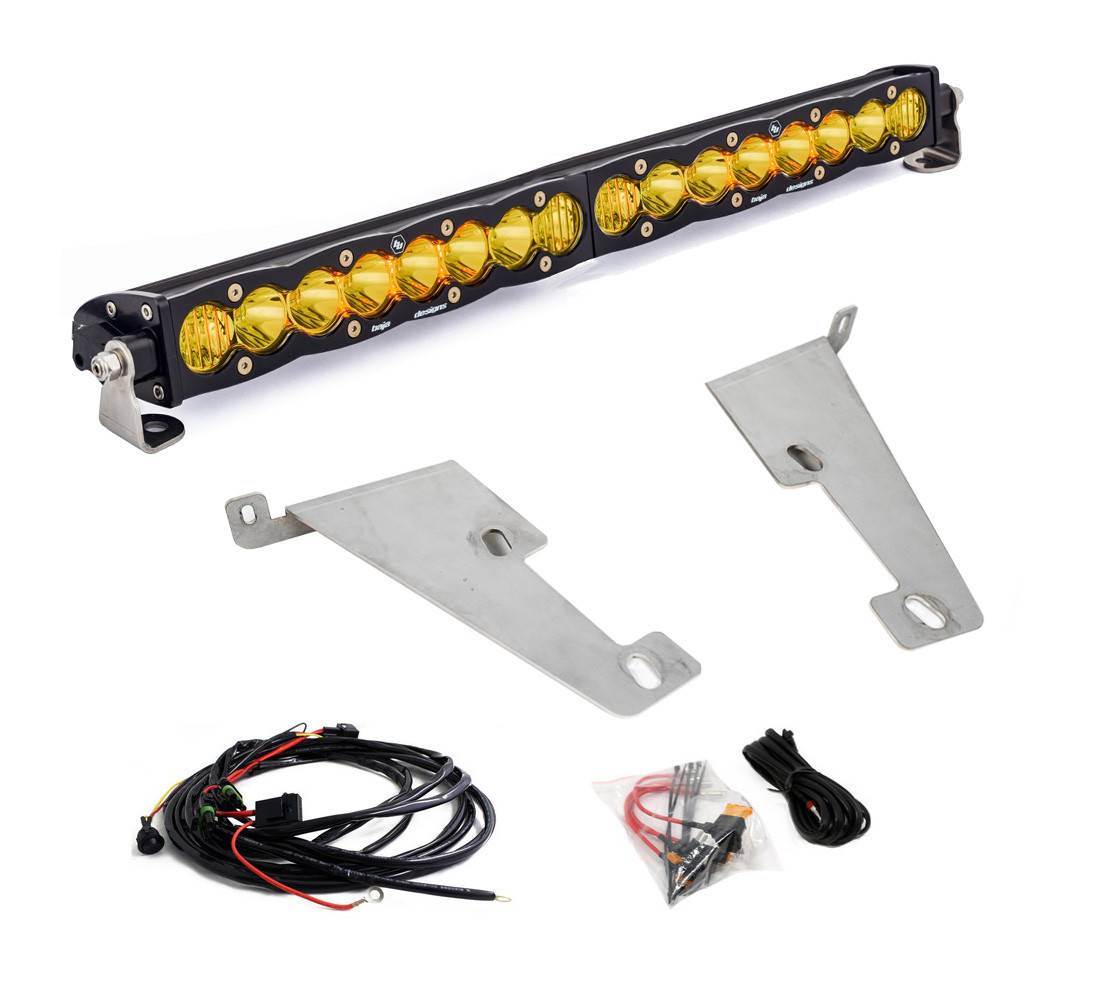 Image of Baja Designs S8 20" Amber Bumper Light Bar Kit For 22-24 Toyota Tundra/Sequoia