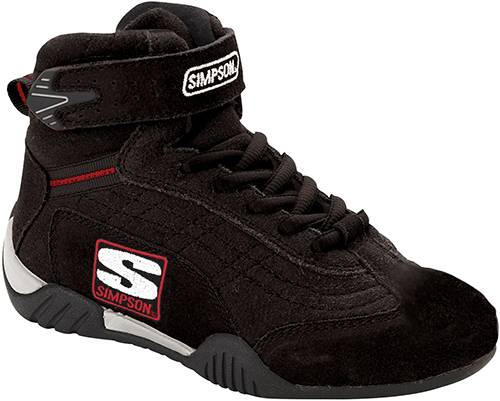 Image of Simpson Racing Adrenaline Shoes- Size 13 - Black- Triple Layer Anterior Toe Area