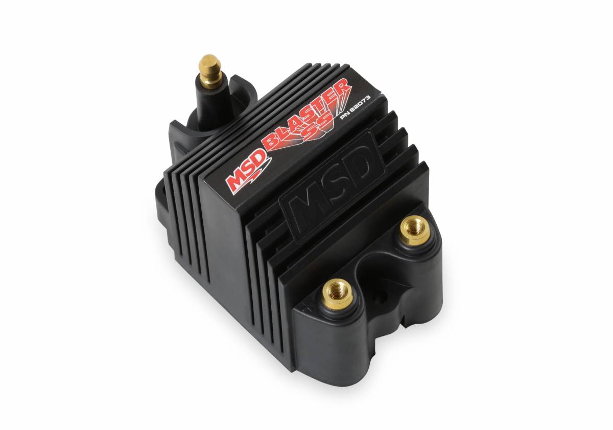 Image of MSD Ignition Coil - Blaster SS - Black - 40KV, 300 mA, 6.9 mH Inductance