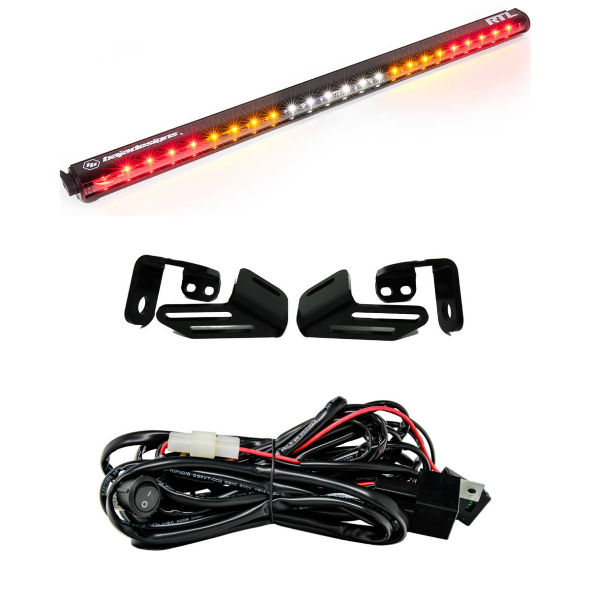 Image of Baja Designs RTL 30 Inch Clear Rear Tail Light Kit For 2018 Textron Wildcat XX