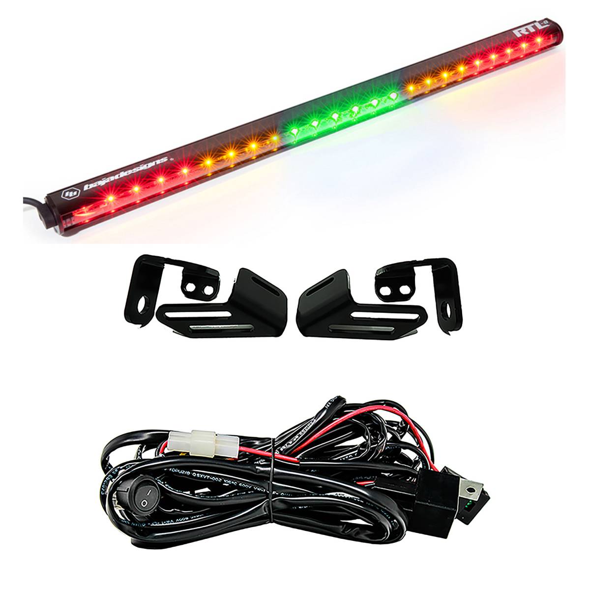 Image of Baja Designs RTL 30 Inch Green Rear Tail Light Kit For 2018 Textron Wildcat XX