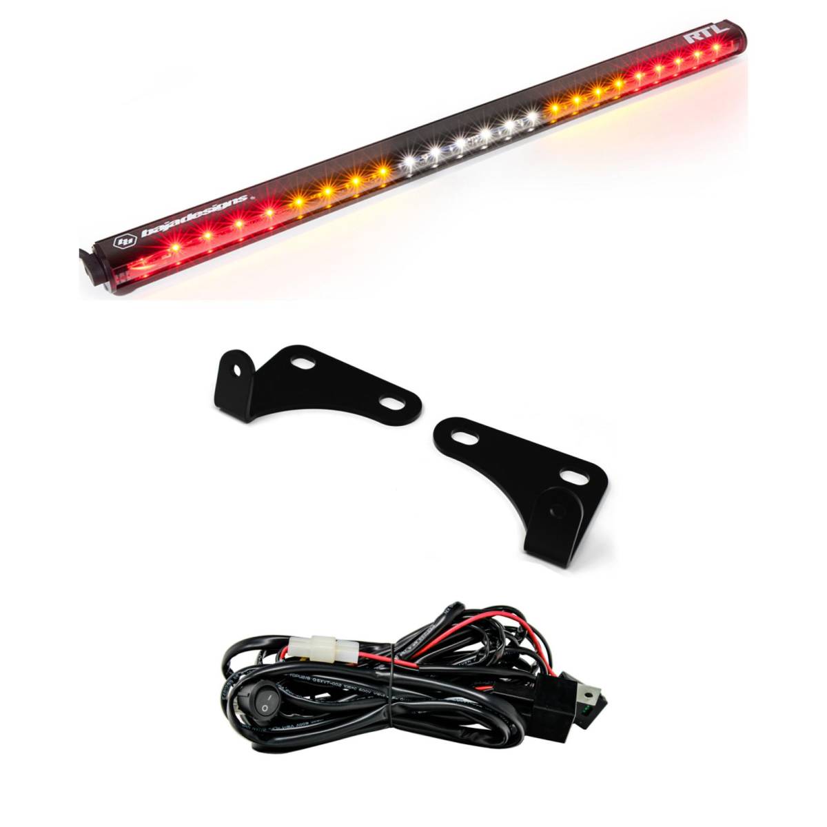 Image of Baja Designs RTL 30" Clear Rear Tail Light Kit For 15-18 Polaris RZR w/ 2-Seats