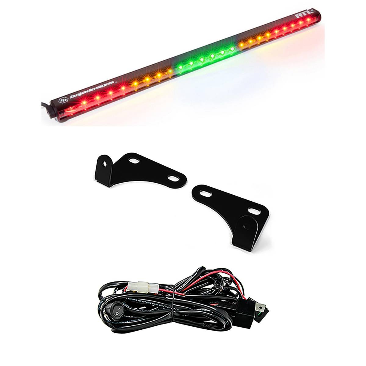 Image of Baja Designs RTL 30" Green Rear Tail Light Kit For 15-18 Polaris RZR w/ 2-Seats