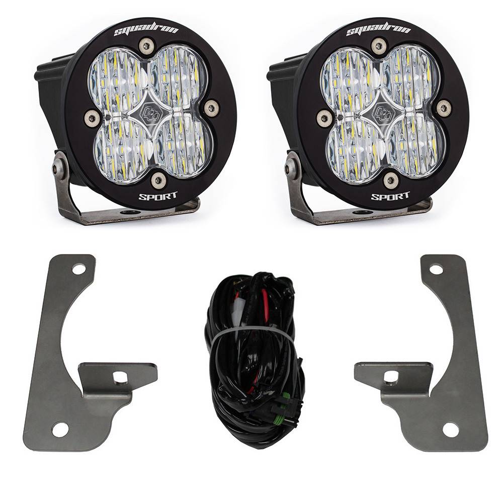 Image of Baja Designs Squadron-R Sport Fog Pocket Light Kit For 2007-2009 Jeep Wrangler