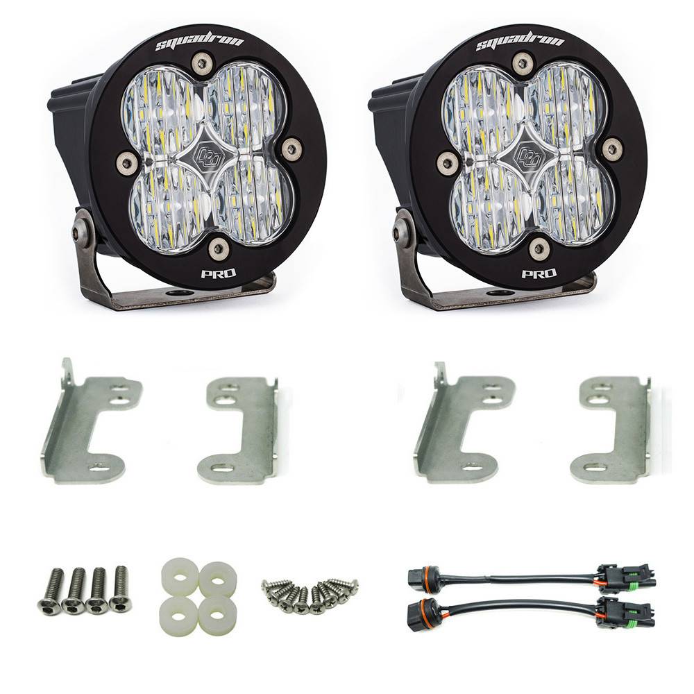 Image of Baja Designs Squadron-R Pro Fog Pocket Light Kit For 2007-2009 Jeep Wrangler
