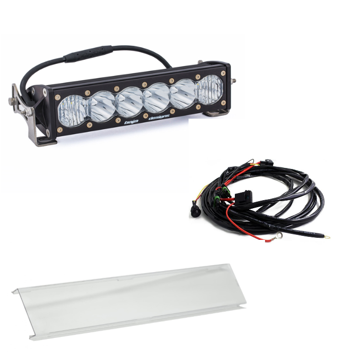 Image of Baja Designs OnX6+ 10" Driving/Combo Light Bar w/ Wiring Harness & Clear Guard