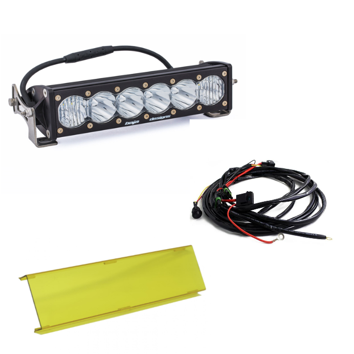 Image of Baja Designs OnX6+ 10" Driving/Combo Light Bar w/ Wiring Harness & Amber Guard