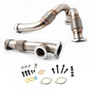 Image of Rudy's HD Bellowed Y-Pipe & Passenger Side Up Pipe For 2003-2007 Ford 6.0 Powerstroke