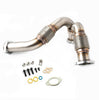 Image of Rudy's HD Bellowed Y-Pipe & Passenger Side Up Pipe For 2003-2007 Ford 6.0 Powerstroke
