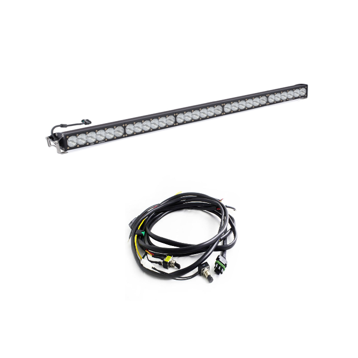 Image of Baja Designs OnX6+ Straight Clear 50" Wide Cornering Light Bar W/ Wiring Harness