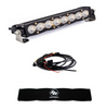 Image of Baja Designs S8 10" Wide Cornering LED Light Bar W/ Wiring Harness & Black Guard