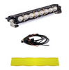 Image of Baja Designs S8 10" Wide Cornering LED Light Bar W/ Wiring Harness & Amber Guard