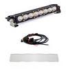 Image of Baja Designs S8 10" Wide Cornering LED Light Bar W/ Wiring Harness & Clear Guard