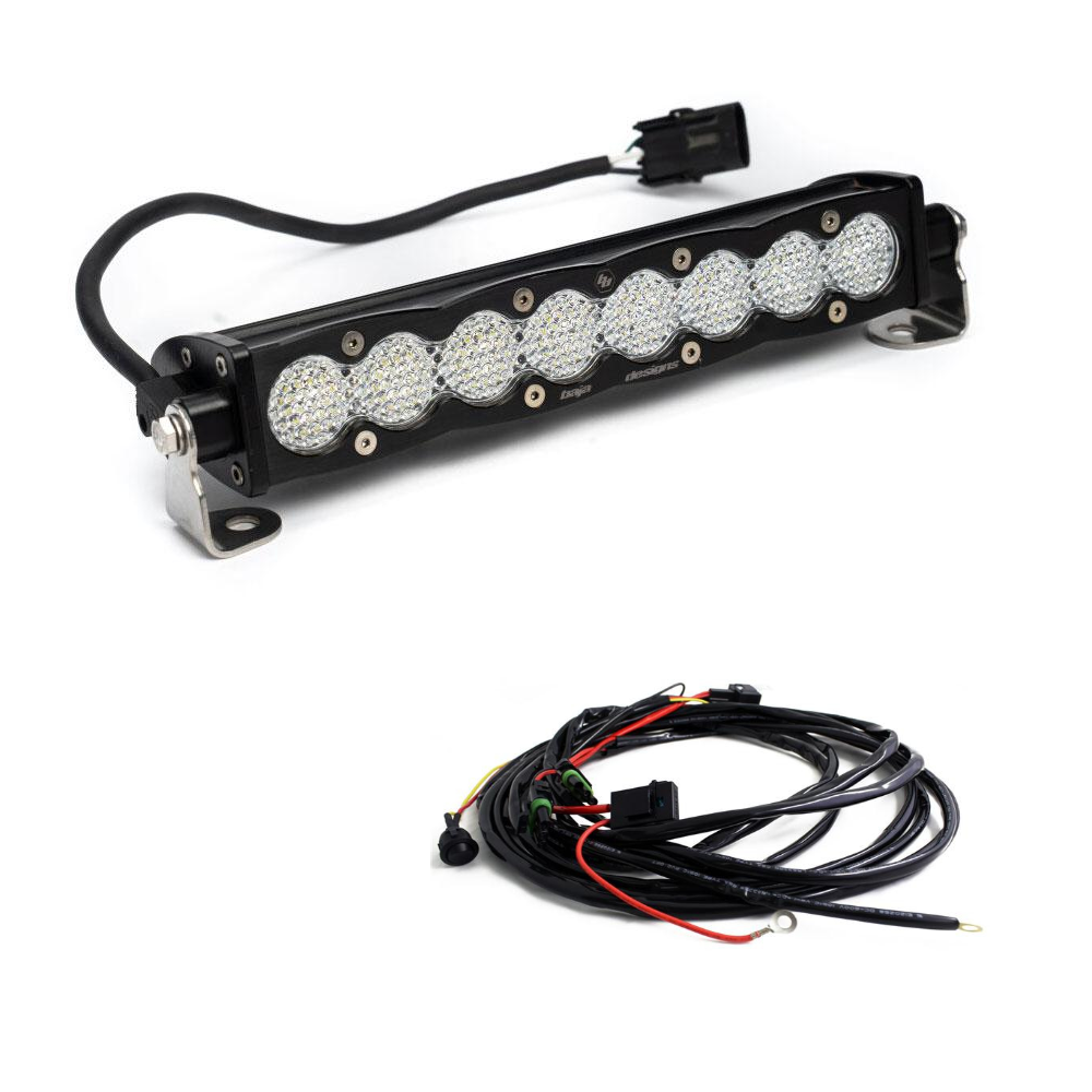 Image of Baja Designs S8 Universal 10" Work/Scene LED Light Bar Kit W/ Wiring Harness