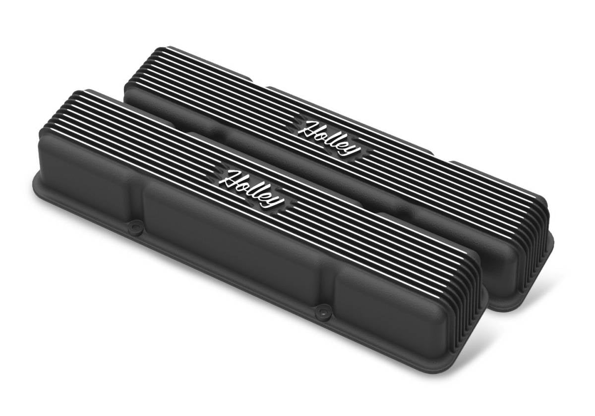 Image of Holley Valve Covers- Vintage - SBC For 58-86 Chevrolet/GMC/Pontiac/Buick/Checker