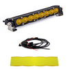 Image of Baja Designs S8 10" Wide Cornering Amber Light Bar W/ Wiring Harness & Guard