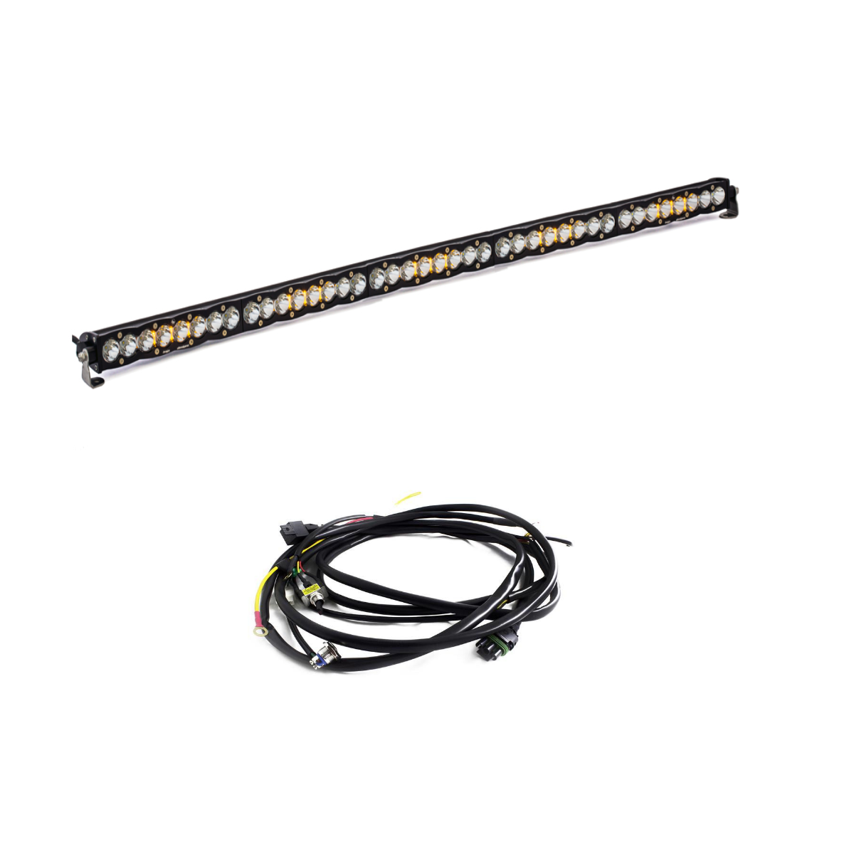Image of Baja Designs S8 50" Clear Work/Scene Universal Light Bar Kit W/ Wiring Harness