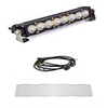 Image of Baja Designs S8 10" Wide Cornering LED Light Bar W/ Wiring Harness & Clear Guard