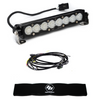 Image of Baja Designs S8 10" Work/Scene LED Light Bar W/ Wiring Harness & Black Guard