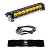 Image of Baja Designs S8 10" Driving/Combo Amber Light Bar W/ Wiring Harness & Rock Guard