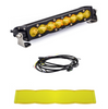 Image of Baja Designs S8 10" Driving/Combo Amber Light Bar W/ Wiring Harness & Rock Guard