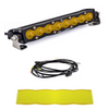 Image of Baja Designs S8 10" Wide Cornering Amber Light Bar W/ Wiring Harness & Guard