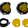 Baja Designs LP9 Pro Driving/Combo Amber Light Pods W/ Wiring Harness & Guards