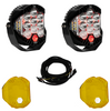 Baja Designs LP9 Pro Driving/Combo LED Light Kit w/ Red Backlight-Wiring-Guards