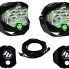 Image of Baja Designs LP9 Pro Driving/Combo Light Kit w/ Green Backlight-Wiring-Guards