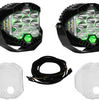 Image of Baja Designs LP9 Pro Driving/Combo Light Kit w/ Green Backlight-Wiring-Guards
