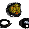 Image of Baja Designs LP9 Pro Spot Amber Light Kit W/ Wiring Harness & Black Rock Guard