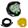 Image of Baja Designs LP9 Pro Driving/Combo LED Light Kit w/ Green Backlight-Wiring-Guard