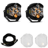 Image of Baja Designs LP6 Pro LED Driving/Combo Light Kit w/ Wiring & Clear Rock Guards