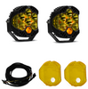 Image of Baja Designs LP6 Pro Driving/Combo Amber Light Pod Kit W/ Wiring & Amber Guards