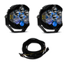 Image of Baja Designs LP6 Pro LED Driving/Combo Light Pod Kit W/ Blue Backlight & Wiring