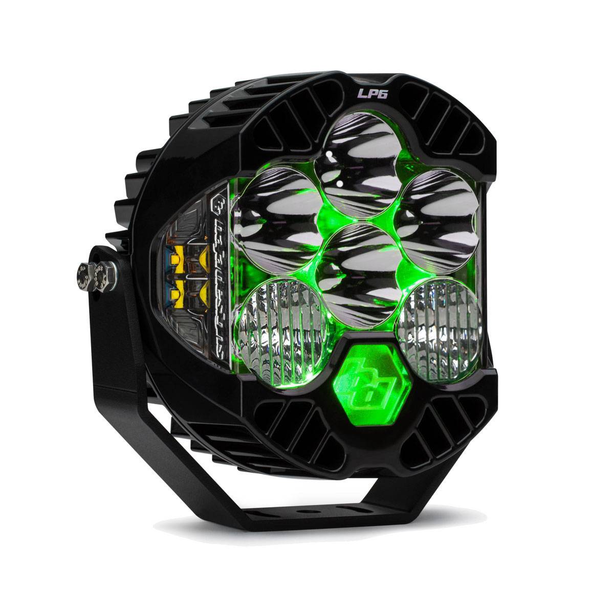 Image of Baja Designs LP6 Pro Clear Driving/Combo LED Light Pod w/ Green Backlight