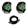 Image of Baja Designs LP6 Pro Driving/Combo Pod Kit W/ Green Backlight-Wiring-Rock Guards