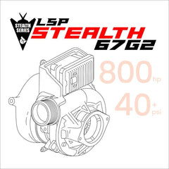 Image of Calibrated Power L5P/L5D Stealth Mach 2 67 Turbo W/ Actuator For 17-19 Chevy/GMC