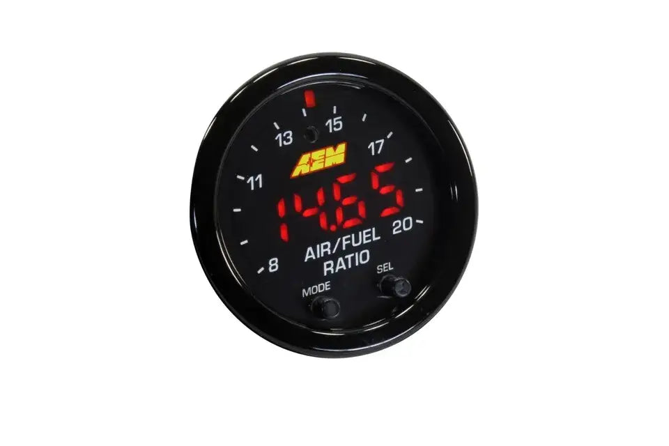 Image of AEM Wideband Gauge X-Series 30-0300 AFR O2 UEGO Air Fuel Ratio Gauge Kit 2-1/16"