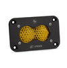 Image of Baja Designs S2 Pro Black Flush Mount LED Auxiliary Light Pod- Work/Scene- Amber