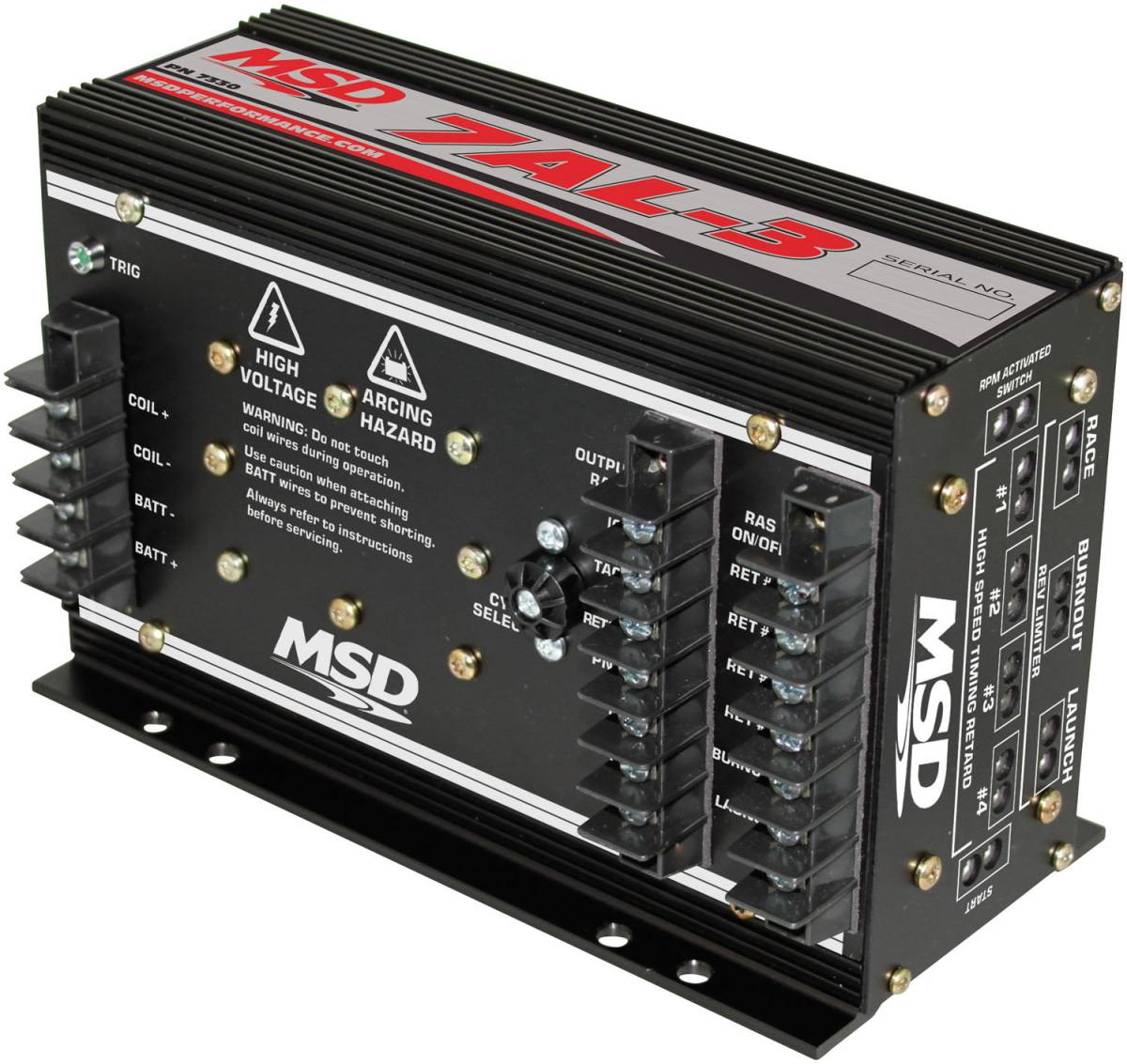 Image of MSD 7AL-3 Ignition Control Box - RPM Activated Switch - Black