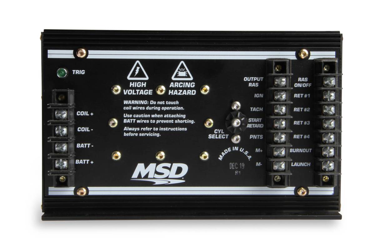 MSD 7AL-3 Ignition Control Box - RPM Activated Switch - Black