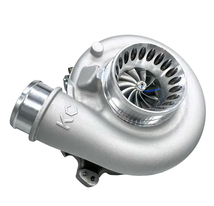Image of KC Jetfire 13 Blade Stage 1 Raw Finish Turbo (61/64) For 04-07 6.0L Powerstroke